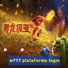 w777 plataforma login