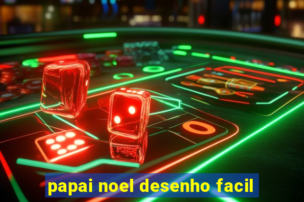 papai noel desenho facil