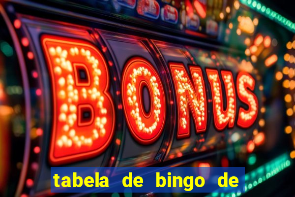 tabela de bingo de 1 a 100